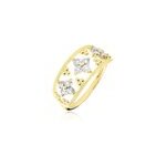 Bague or jaune eternal spring 3 fleurs diamants