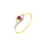 Bague or jaune karmele rubis
