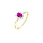 Bague or jaune vladimir rubis diamants