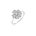 Bague peppi argent blanc oxyde de zirconium