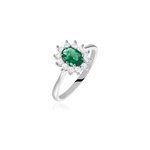 Bague perez argent blanc oxyde de zirconium Bague perez argent blanc oxyde de zirconium