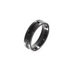 Bague phebus him cosme acier noir