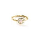 Bague plaqué or jaune alais oxyde de zirconium Bague plaqué or jaune alais oxyde de zirconium
