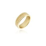 Bague plaqu or jaune hugh