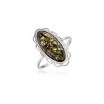 Bague reetta argent blanc ambre Bague reetta argent blanc ambre