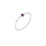 Bague rio argent blanc oxyde de zirconium