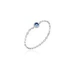 Bague chaine rio selaron argent oxyde de zirconium
