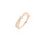 Bague ruthe or bicolore diamant