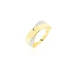 Bague sakura or bicolore diamant