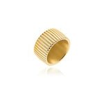 Bague sicily acier dor