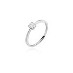 Bague solitaire abriel or blanc oxyde de zirconium Bague solitaire abriel or blanc oxyde de zirconium