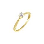 Bague solitaire aphrodite or jaune diamant Bague solitaire aphrodite or jaune diamant