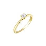 Bague solitaire aphrodite or jaune diamant Bague solitaire aphrodite or jaune diamant