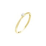 Bague solitaire aphrodite or jaune diamant Bague solitaire aphrodite or jaune diamant