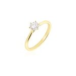 Bague solitaire athena or jaune diamant Bague solitaire athena or jaune diamant