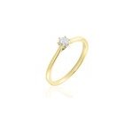 Bague solitaire athena or jaune diamant Bague solitaire athena or jaune diamant
