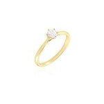 Bague solitaire athena or jaune diamant Bague solitaire athena or jaune diamant