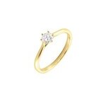 Bague solitaire athena or jaune diamant Bague solitaire athena or jaune diamant