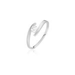 Bague solitaire camilia or blanc oxyde de zirconium Bague solitaire camilia or blanc oxyde de zirconium