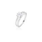 Bague solitaire cesarine or blanc oxyde de zirconium Bague solitaire cesarine or blanc oxyde de zirconium