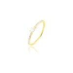 Bague solitaire hemera or jaune diamant Bague solitaire hemera or jaune diamant