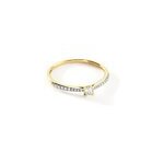 Bague solitaire hemera or jaune diamant Bague solitaire hemera or jaune diamant