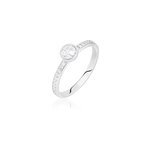Bague solitaire mathylda argent blanc oxyde de zirconium Bague solitaire mathylda argent blanc oxyde de zirconium