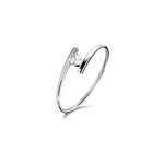 Bague solitaire moera or blanc oxyde de zirconium Bague solitaire moera or blanc oxyde de zirconium