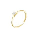 Bague solitaire or jaune aphrodite diamant Bague solitaire or jaune aphrodite diamant