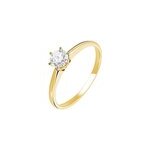 Bague solitaire samantha or jaune diamant Bague solitaire samantha or jaune diamant