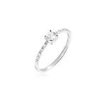Bague solitaire servana or blanc oxyde de zirconium Bague solitaire servana or blanc oxyde de zirconium