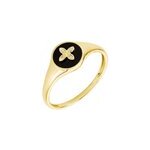Bague talisman or jaune agate diamant Bague talisman or jaune agate diamant