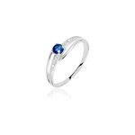 Bague tanissia or blanc saphir et diamant