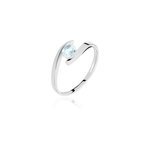 Bague tiphaine or blanc topaze