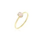 Bague valentino or jaune quartz