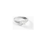 Bague viky argent blanc oxyde de zirconium