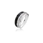 Bague virginie or blanc diamant