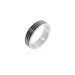 Bague wallace acier blanc