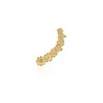 Bijou d'oreille grimpant unitaire acier inoxydable jaune dyonis