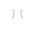 Bijoux d¿oreilles grimpants enza argent blanc oxyde de zirconium Bijoux d¿oreilles grimpants enza argent blanc oxyde de zirconium