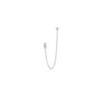 Bijoux d'oreilles kirill argent blanc oxyde de zirconium