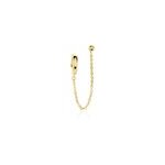 Bijoux d'oreilles lewis plaqu or