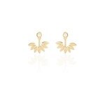 Bijoux d'oreilles varia plaqu or jaune oxyde de zirconium