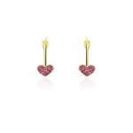 Boucles d'oreilles cerine or jaune
