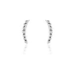 Boucles d'oreilles grimpantes argent flamell