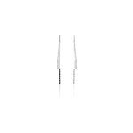 Boucles d'oreilles pendantes ainhoaa or blanc diamant