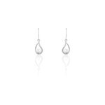 Boucles d'oreilles pendantes akiko argent perle de culture et oxyde