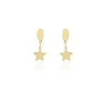 Boucles d'oreilles pendantes alphonsine etoile or jaune Boucles d'oreilles pendantes alphonsine etoile or jaune
