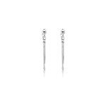 Boucles d'oreilles pendantes argent blanc novia Boucles d'oreilles pendantes argent blanc novia