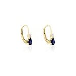 Boucles d'oreilles pendantes blossom saphir